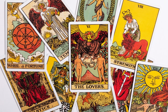 a-collection-of-tarot-cards-with-different-designs