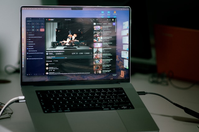 a-laptop-computer-sitting-on-top-of-a-desk
